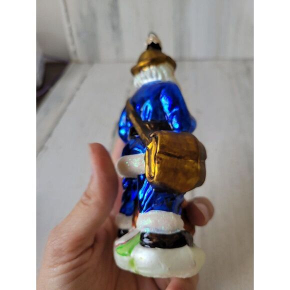 Radko merry mailman Santa mail carrier post office ornament glass vintage - Picture 4 of 7